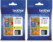 Brother Printer LC3011Y Single Pack Standard (Pack of 2), Yellow picture