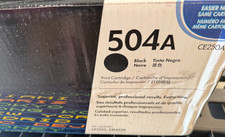 Genuine HP CE250A (504A) Black Toner Cartridge OEM - Open Box picture