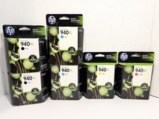 OEM HP 940XL Black, Cyan, Yellow, and Magenta Ink Cartridges - 6 - EXPIRED picture