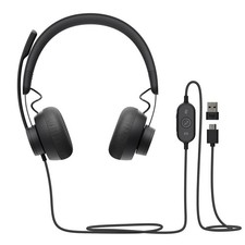 Logitech Zone 750 Wired On-Ear Headset USB-C Noise Canceling Mic 981-001229 picture