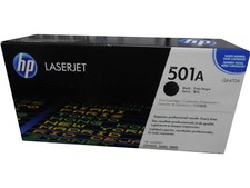 HP Q6470A (501A) Black Toner Cartridge Genuine OEM Original picture