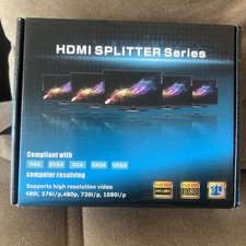 HDMI Splitter 1 In 4 Out 4K UHD HD 1080P 4-Port Repeater Splitter Amplifier 1x4 picture