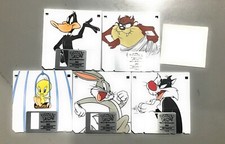 LOONEY TUNES DISKETTES TAZ DEVIL-BUGS-DAFFY-TWEETY - *NEW* (5-Pack) 3.5