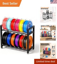 3D Printer Filament Rack Desktop, 2-Tier Metal Spool Holder Organizer picture
