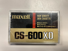 Maxell CS-600XD High Density Data Cassette New Sealed Packaging - Cracked Case picture