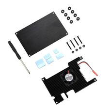 Cover+Base+ Passive Cooling Fan+ Silicone Heatsinks Protection For Orange Pi 5 picture