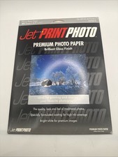 JET PRINT PHOTO 20 Sheets 8.5x11 Premium Glossy Heavy Inkjet Photo Paper 02744-0 picture