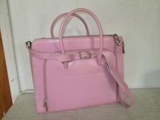 McKlein Leather Laptop Protection Breifcase w/Shoulderstrap Pink picture