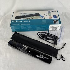 IRIScan Book 3 Portable Handheld Wand Scanner Black Cable Box Tested picture
