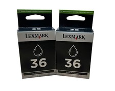 2pcs Lexmark 36 genuine Ink Cartridges In Retail Box picture