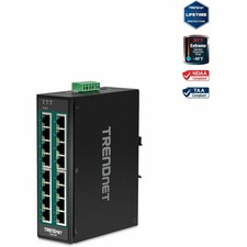 Trendnet TIPG160 16-Port Industrial Gigabit PoE+ Switch picture