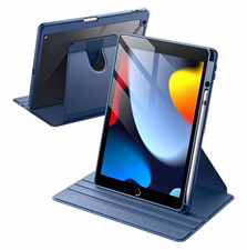 JETech 360° Rotating Smart Case for Apple iPad 10.2in 7th/8th/9th Blue picture