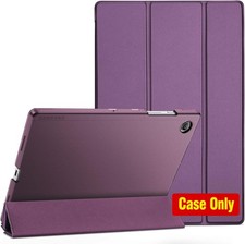 Slim Hard Shell Protective Cover Case for Galaxy Tab A8 10.5 - Purple Stand picture
