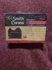 SMITH CORONA H 67108 H Series 6-Black Correctable Film Ribbons - New Sealed picture