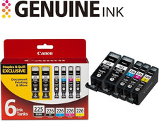 Canon Genuine PGI-225/CLI-226 6-Pack Ink Tanks BK/C/M/Y for PIXMA Inkjet picture