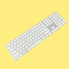 READ Apple Magic Keyboard A1843 Wireless White w/ Numpad #6012 z42b18 picture