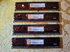 G.SKILL Aegis 64GB (4x16GB) DDR4-2400 PC4-19200 288-Pin (F4-2400C17S-16GIS) picture