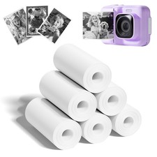 6 Rolls Kids Instant Print Camera Thermal Paper Fits Funshot 20 2.2x26 Ft picture