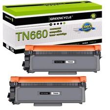 greencycle 2 Pack TN660 TN-660 TN630 TN-630 Black Toner Cartridge Replacement... picture