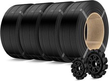 SUNLU PLA+ 2.0 Black 4 Spools 4KG 1.75mm 3D Printer Filament High Speed NIB picture