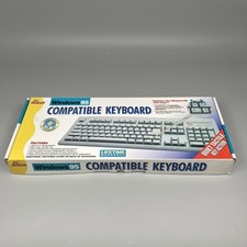 PC Concepts Classic 104 Windows 95 Keyboard 61595-P PS/2 New in Box picture
