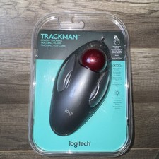 Logitech TRACKMAN Corded Trackball Mouse T-BC21 Wired USB Brand New picture