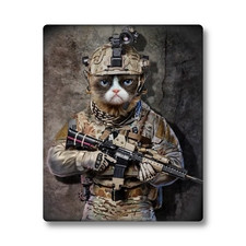Tactical Cat Sticker, Funny Feline Operator Decal for Laptops & Indoor Use picture