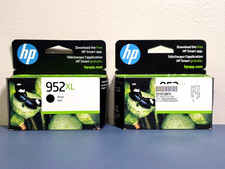 2PK Genuine HP 952XL Black High Yield Ink F6U19AN NEW SEALED Warranty 11/2025 picture