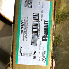 Panduit NetKey NK2FMW 2-Port Cat5e RJ-45 Patch Panel Insert 1U 19in picture