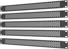 5 Pack 1U Venting Blank Panel - Steel Blank Rack Mount Panel picture