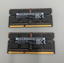 Lot Of 2 Micron DDR3 8GB Each (2 x 8GB = 16GB) PC3 14900MHz RAM Memory Black B picture