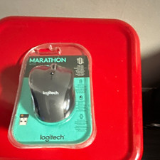 Logitech M705 Marathon Wireless USB Laser Mouse 7-Button Scroll Wheel Black picture