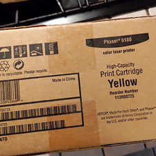 Xerox Phaser 6180 Yellow High Yield Toner Cartridge 113R00725 picture