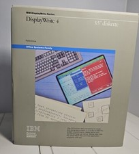 IBM DisplayWrite 4 Series 3.5 Diskette Computer Software PC Dos 3.20 Rare 1986 picture