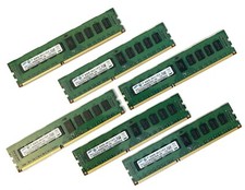 LOT OF 6: 4GB Samsung M393B5273CH0-YH9 4GB PC3L-10600R DDR3 DIMM Server Memory  picture