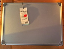 Solo New York Fifth Avenue Attaché Aluminum Briefcase Silver 17.3in Locks picture