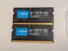 Crucial 32GB 2x16GB DDR5 4800 CL40 SO-DIMM Laptop Memory CT16G48C40S5.M8A1 picture