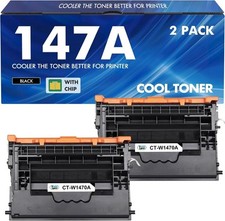 HP compatible 147A Black Toner Cartridge (with Chip) Compatible for HP 147A... picture