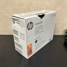 HP 55X CE255XC Black Toner Cartridge Genuine OEM New Sealed Damaged Box picture