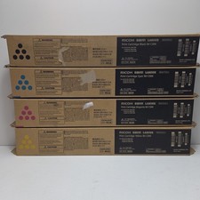 NEW GENUINE - RICOH FULL SET IM C300 TONER - 842378 842379 842380 842381 SEALED picture