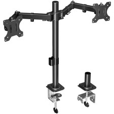 MOUNTUP Dual Monitor Desk Mount, Max 32 Inch up to 17.6lbs, Fully Dual, Black picture