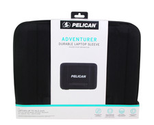 NEW Pelican BLACK CANVAS PADDED ADVENTURER DURABLE LAPTOP SLEEVE 16.2