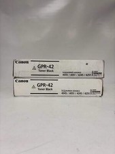 2 New OEM Canon iR ADVANCE 4045,4051,4245,4251 Black Toners GPR-42, 4791B003 picture