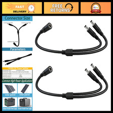 Heavy-Duty 14AWG DC Power Splitter Cable 1.3FT 5.5mm x 2.1mm, 1 Female to 2 Male picture