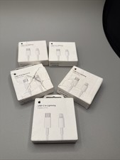 LOT of 5 Genuine Apple USB-C to Lightning Cable (1 m) MUQ93AM/A - A2561 USED picture