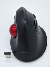 MicroPack MP-V02W Wireless Vertical Trackball Mouse Ergonomic Silent Click Black picture