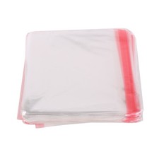 500PCS OPP Plastic Resealable Wrap Sleeve 160x155mm for CD DVD Case picture