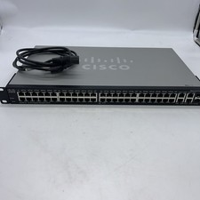 Cisco SG300-52P 52-Port Gigabit 10/100/1000 PoE+ Managed Switch W/ Power Cord picture