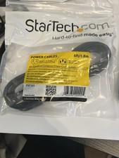 Startech Computer Power Cord Black NEMA 5-15P to C13 6 ft PXT101 LOT OF 8 picture