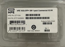 New In Clamshell HPE Transceiver Module SFP+ 16GB FC SW E7Y10A XCVR E7Y10A-63002 picture